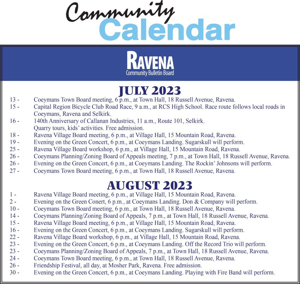 Community calendar
