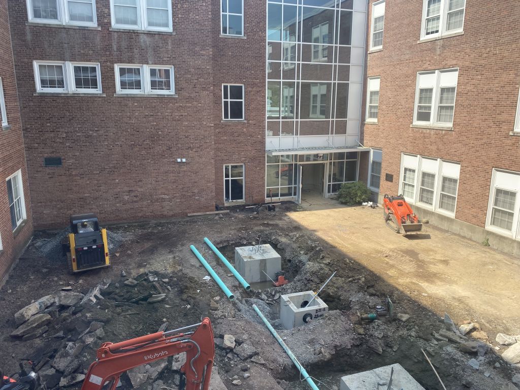 Outdoor classrooms construction underway
