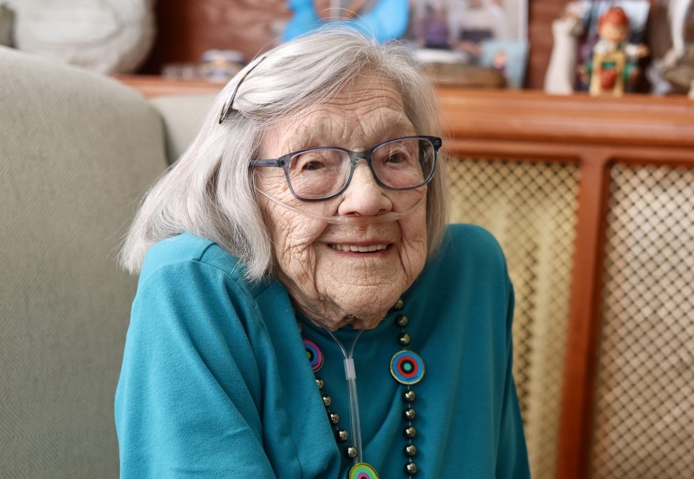 GOOD NEWS!: Ravena resident Mabel Klenk marks a century